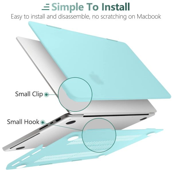Suitable for  MacBook Pro 16 inch Case 2023 2022 2021 M2 A2780 A2485 M1 Pro/Max Hard Shell Case Keyboard Cover Turquoise - Image 4
