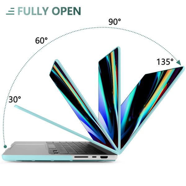 Suitable for  MacBook Pro 16 inch Case 2023 2022 2021 M2 A2780 A2485 M1 Pro/Max Hard Shell Case Keyboard Cover Turquoise - Image 6