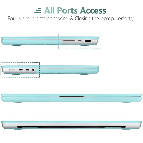 Suitable for  MacBook Pro 16 inch Case 2023 2022 2021 M2 A2780 A2485 M1 Pro/Max Hard Shell Case Keyboard Cover Turquoise - Image 7