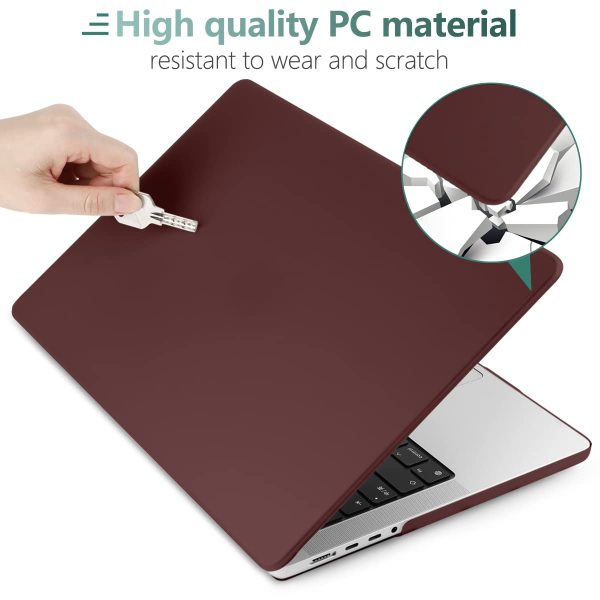 Suitable for  MacBook Pro 16 inch Case 2023 2022 2021 M2 A2780 A2485 M1 Pro/Max Hard Shell Case Keyboard Cover Wine Red - Image 4