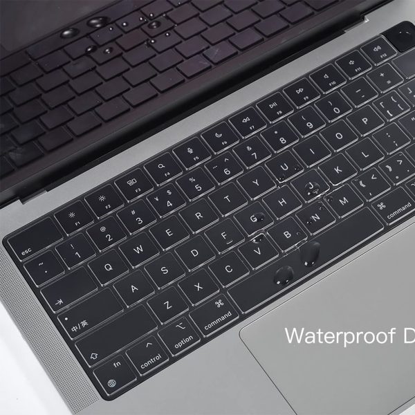 Keyboard Cover Skin For MacBook Air Pro 13 13.6 14 15.3 16 A2442 A2779 A2485 A2780 A2681 A2941 M1 M2 2021 to 2023 Clear - Image 5