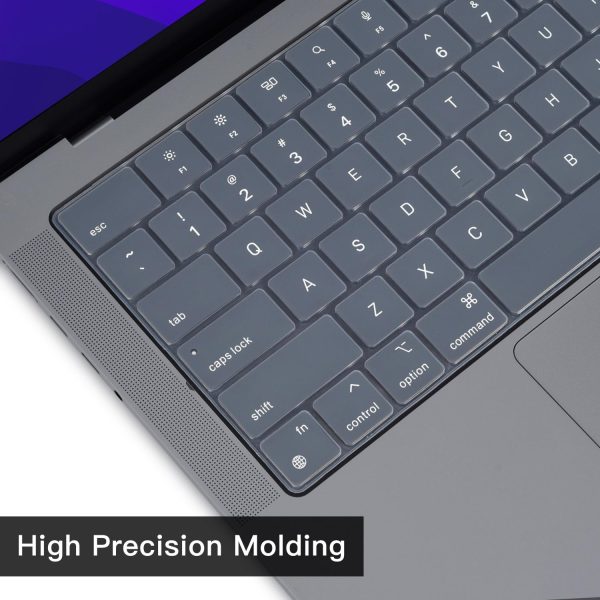 Keyboard Cover Skin For MacBook Air Pro 13 13.6 14 15.3 16 A2442 A2779 A2485 A2780 A2681 A2941 M1 M2 2021 to 2023 Grey - Image 4