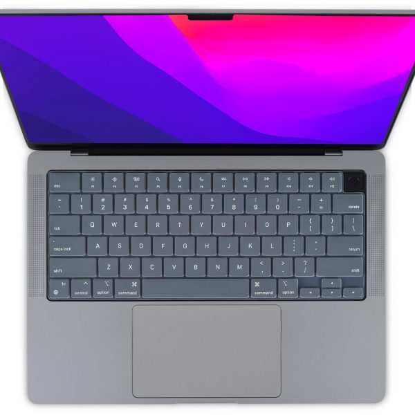 Keyboard Cover Skin For MacBook Air Pro 13 13.6 14 15.3 16 A2442 A2779 A2485 A2780 A2681 A2941 M1 M2 2021 to 2023 Grey - Image 8