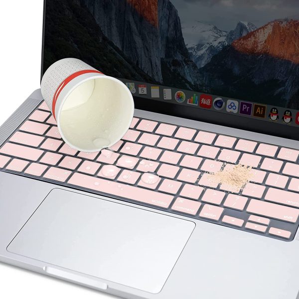 Keyboard Cover Skin For MacBook Air Pro 13 13.6 14 15.3 16 A2442 A2779 A2485 A2780 A2681 A2941 M1 M2 2021 to 2023 Pink - Image 3