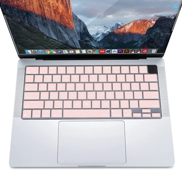 Keyboard Cover Skin For MacBook Air Pro 13 13.6 14 15.3 16 A2442 A2779 A2485 A2780 A2681 A2941 M1 M2 2021 to 2023 Pink - Image 4