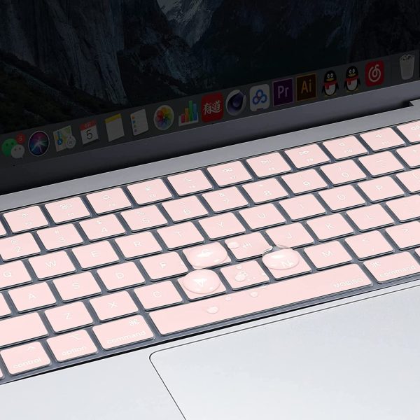 Keyboard Cover Skin For MacBook Air Pro 13 13.6 14 15.3 16 A2442 A2779 A2485 A2780 A2681 A2941 M1 M2 2021 to 2023 Pink - Image 5