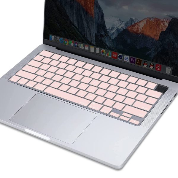 Keyboard Cover Skin For MacBook Air Pro 13 13.6 14 15.3 16 A2442 A2779 A2485 A2780 A2681 A2941 M1 M2 2021 to 2023 Pink - Image 6