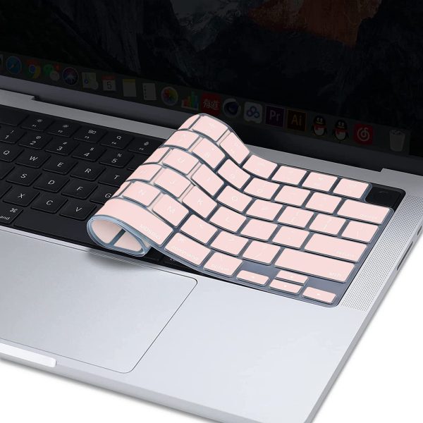 Keyboard Cover Skin For MacBook Air Pro 13 13.6 14 15.3 16 A2442 A2779 A2485 A2780 A2681 A2941 M1 M2 2021 to 2023 Pink - Image 7
