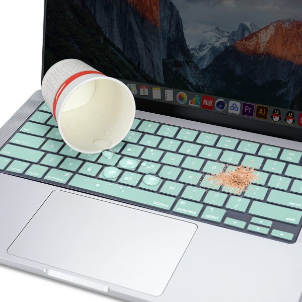 Keyboard Cover Skin For MacBook Air Pro 13 13.6 14 15.3 16 A2442 A2779 A2485 A2780 A2681 A2941 M1 M2 2021 to 2023 Mint Green - Image 6