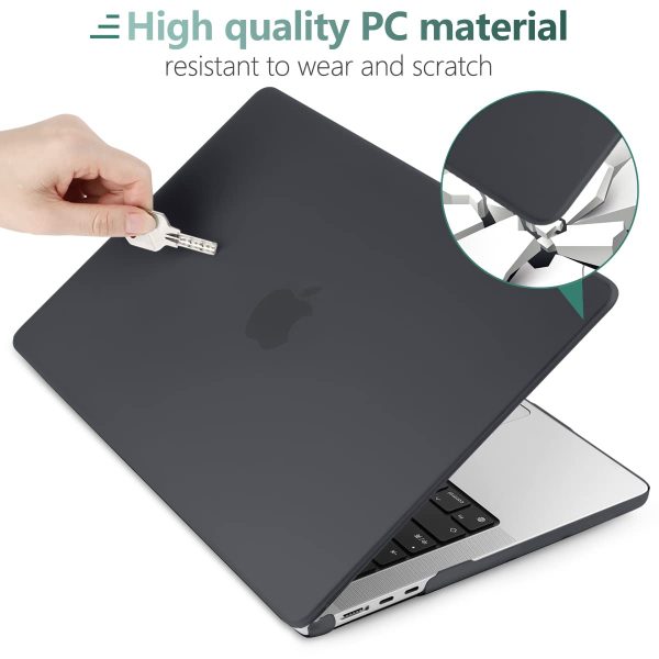 Suitable for  2023 2022 MacBook Air 13 inch case M2 Model A2681 Hard Shell Case Keyboard Cover Black - Image 8