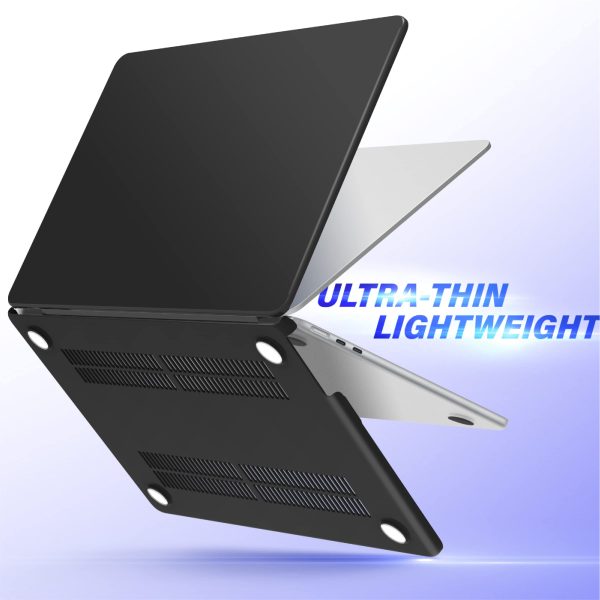Suitable for  2023 2022 MacBook Air 13 inch case M2 Model A2681 Hard Shell Case Keyboard Cover Black - Image 9
