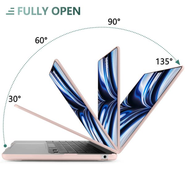 Suitable for  2023 2022 MacBook Air 13 inch case M2 Model A2681 Hard Shell Case Keyboard Cover Sold Pink - Image 5