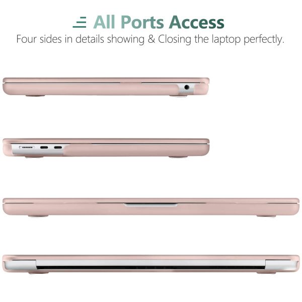 Suitable for  2023 2022 MacBook Air 13 inch case M2 Model A2681 Hard Shell Case Keyboard Cover Sold Pink - Image 6