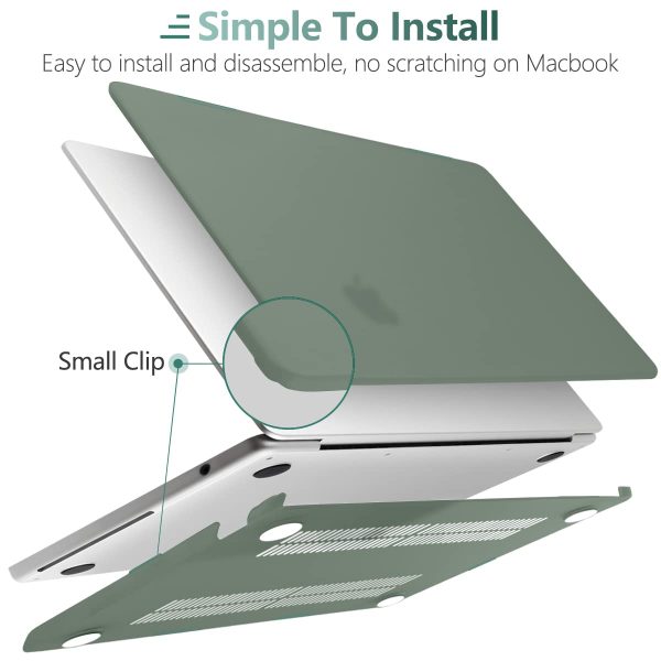 Suitable for  2023 2022 MacBook Air 13 inch case M2 Model A2681 Hard Shell Case Keyboard Cover Midnight Green - Image 5