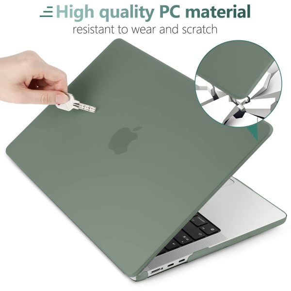 Suitable for  2023 2022 MacBook Air 13 inch case M2 Model A2681 Hard Shell Case Keyboard Cover Midnight Green - Image 8