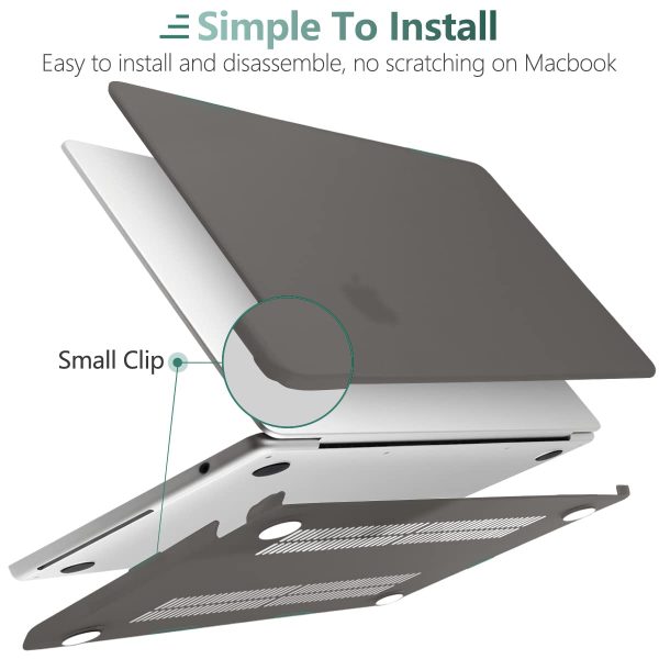 Suitable for  2023 2022 MacBook Air 13 inch case M2 Model A2681 Hard Shell Case Keyboard Cover Grey - Image 5