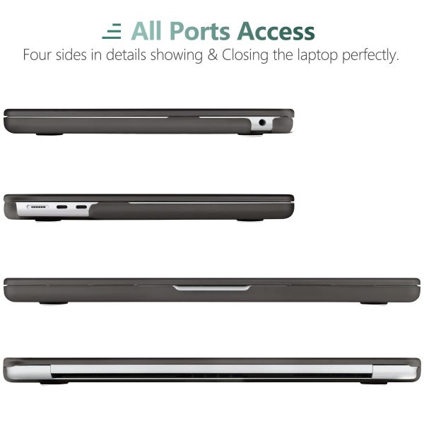 Suitable for  2023 2022 MacBook Air 13 inch case M2 Model A2681 Hard Shell Case Keyboard Cover Grey - Image 7