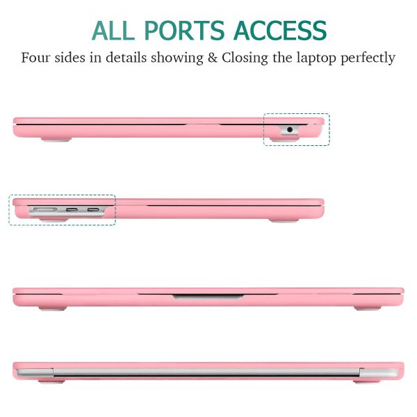 Suitable for  2023 2022 MacBook Air 13 inch case M2 Model A2681 Hard Shell Case Keyboard Cover Pink - Image 5