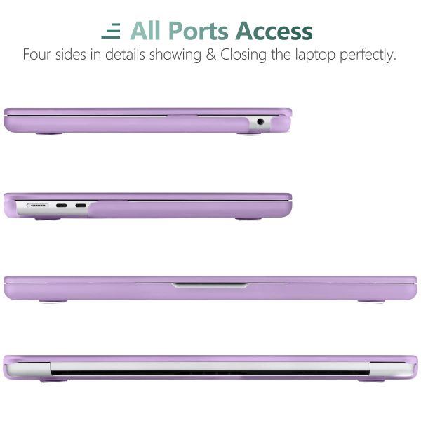 Suitable for  2023 2022 MacBook Air 13 inch case M2 Model A2681 Hard Shell Case Keyboard Cover Purple - Image 6