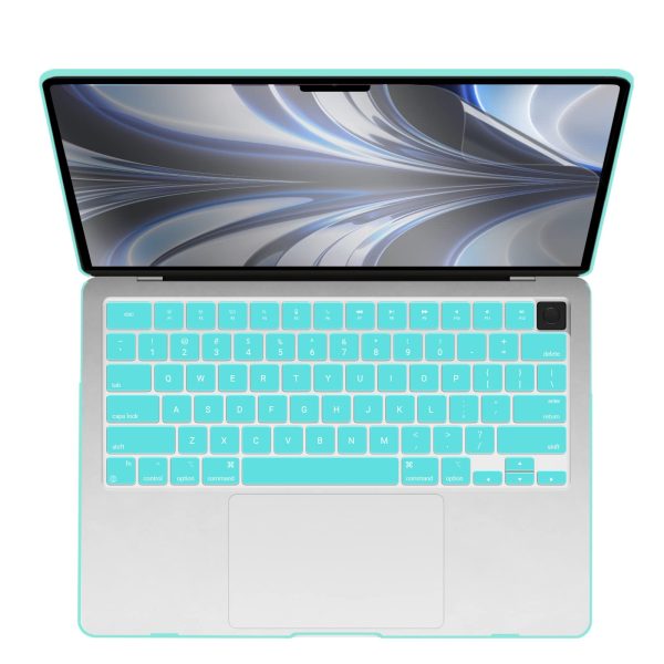 Suitable for  2023 2022 MacBook Air 13 inch case M2 Model A2681 Hard Shell Case Keyboard Cover Turquoise - Image 10