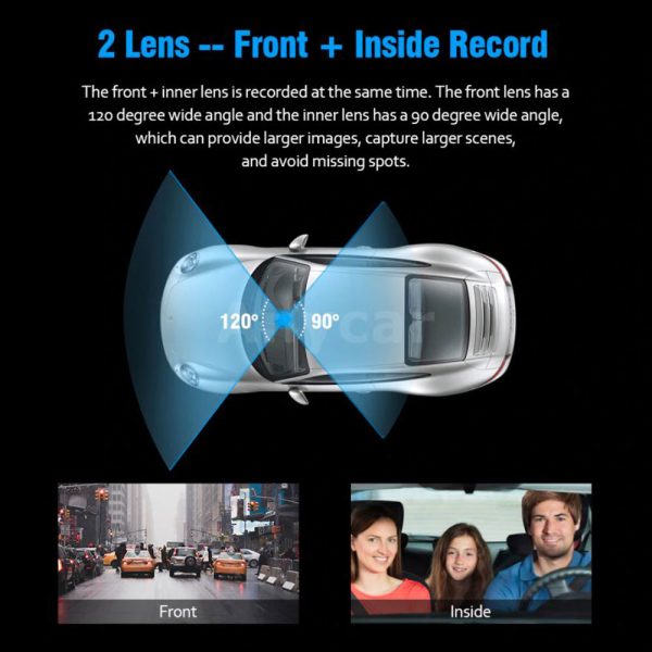 FHD Car DVR Camera DashCam Dash Cam Dual Record Hidden Recorder 1080P Parking Monitor - Image 8