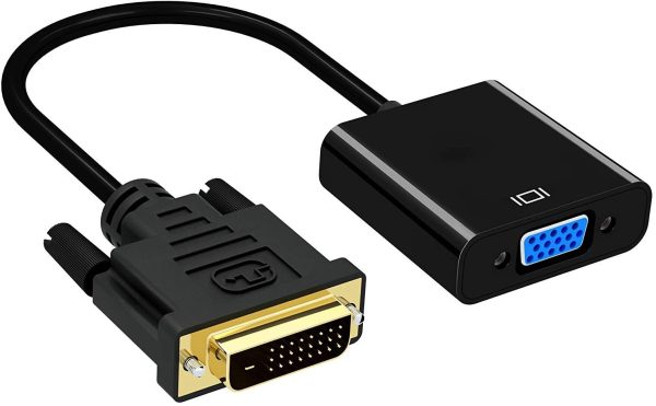 DVI to VGA Adapter,ABLEWE 1080p Active DVI-D to VGA Adapter Converter 24+1 Male to Female Adapter - Image 6