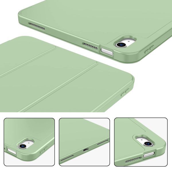 iPad 10th Case 10.9 Inch 2022 with Pencil Holder, Smart iPad Case with Soft TPU Auto Wake Sleep Green - Image 7