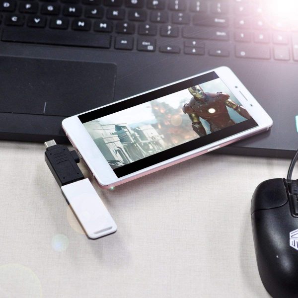 2in1 OTG Adapter Type C Micro USB Port male to USB Female - Image 4