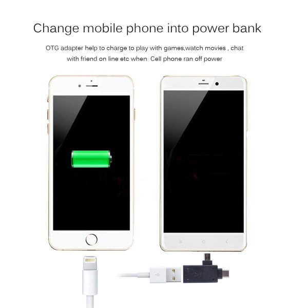2in1 OTG Adapter Type C Micro USB Port male to USB Female - Image 8