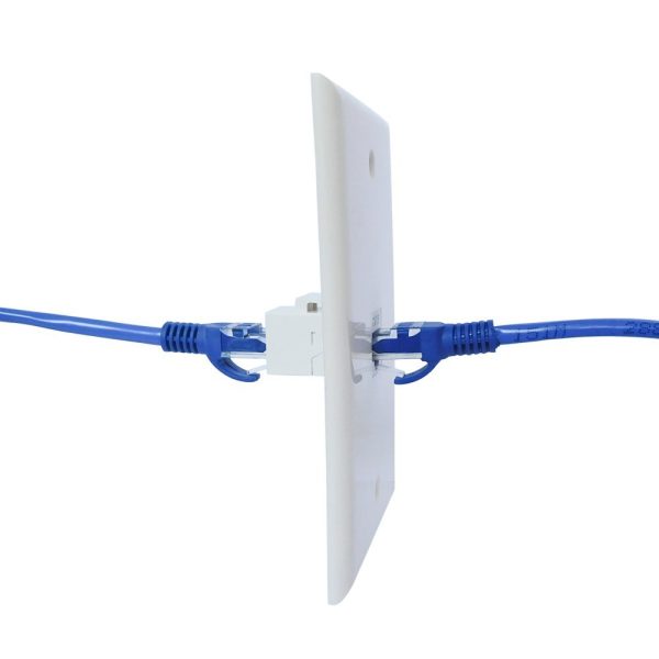 Ethernet Wall Plate 1 Port Cat6 Ethernet Cable Wall Plate Adapter - Image 5