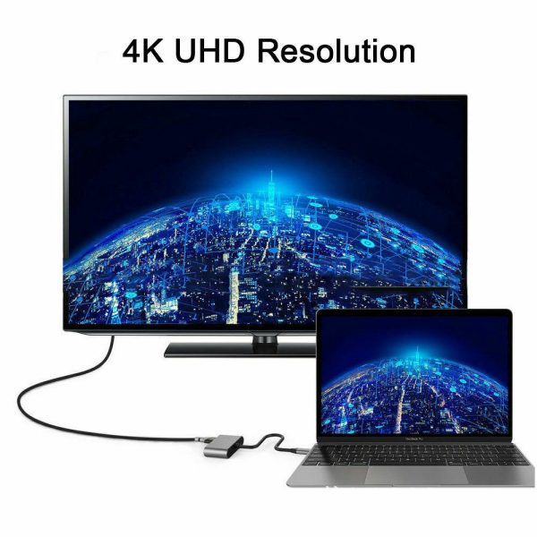 USB Type C to HDMI 4K VGA Adapter For Macbook Chromebook Pixel XPS 13 iPad Pro - Image 4
