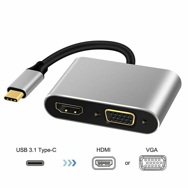 USB Type C to HDMI 4K VGA Adapter For Macbook Chromebook Pixel XPS 13 iPad Pro - Image 7