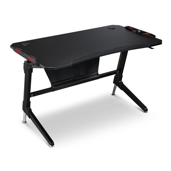 Unigamer RGB Gaming Desk in Black - Image 2