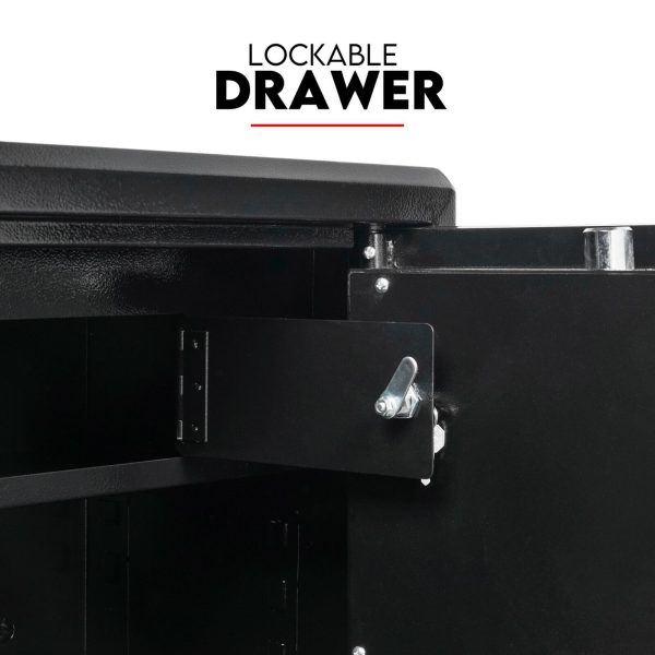 Dual Key Lock Safe Safety Box Security Code Lock Box Fire Proof Heavy Duty 80L - Image 5