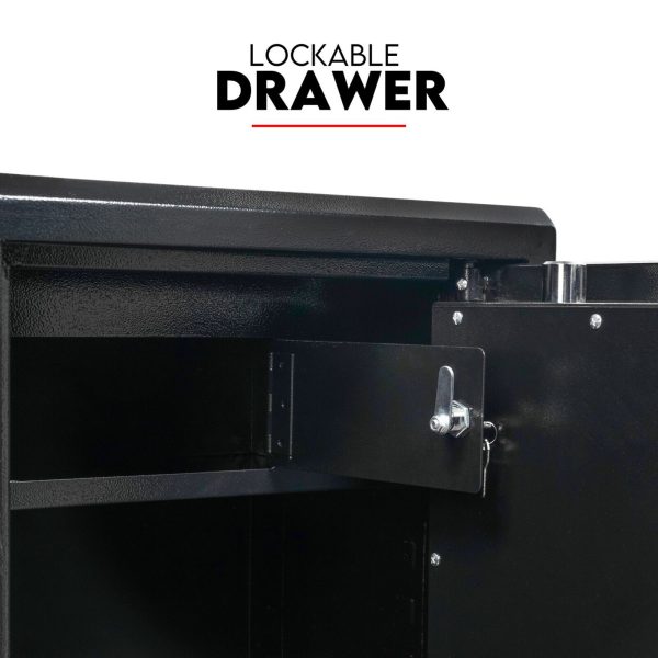 Dual Key Lock Safe Box Fire Proof Safe Heavy Duty Key Lock Security 118L - Image 5