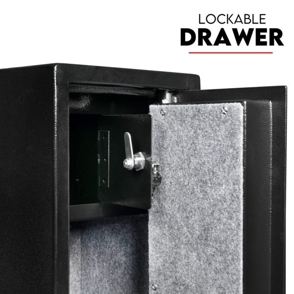 4 Rifle Gun Safe Iron Heavy Duty Firearm Security Digital Lockbox Premium CAT A+B - Image 4