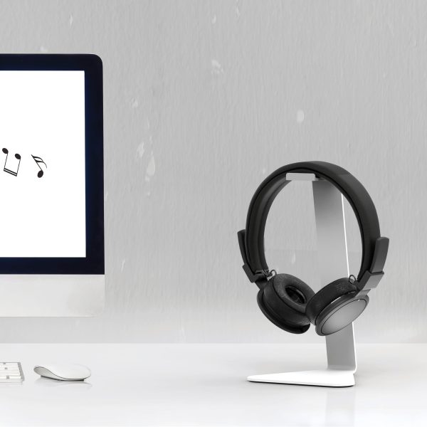 Kanto H1W Universal Desktop Headphone Stand, White - Image 5