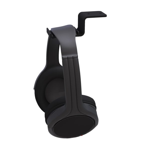 Kanto HH Universal Under Desk Headphone Hook, Black - Image 2