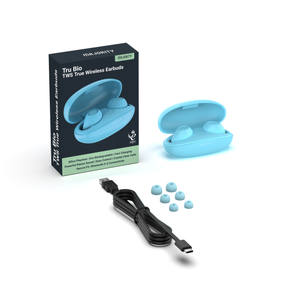 Majority Tru Bio TWS Earphones - Blue - Image 5