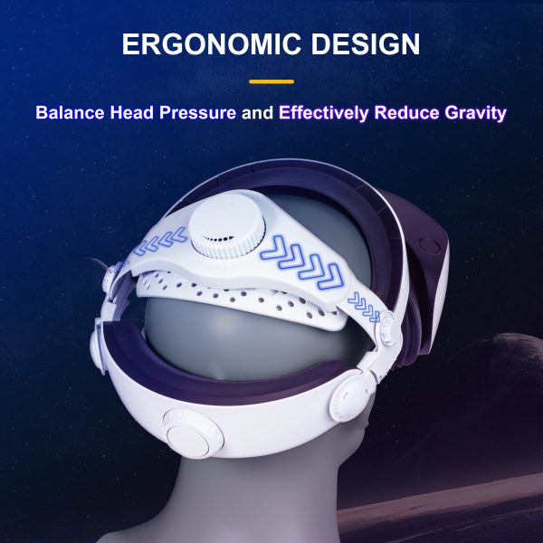 DEVASO Adjustable Head Strap for Playstation VR2, Reduced Pressure Lightweight - Image 2