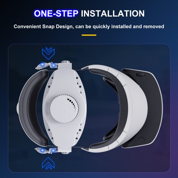 DEVASO Adjustable Head Strap for Playstation VR2, Reduced Pressure Lightweight - Image 4