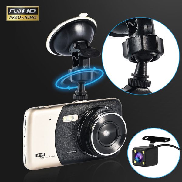 1080P Car Dash Camera Dual Front and Rear Video DVR Recorder Night Vision Kit - Image 2