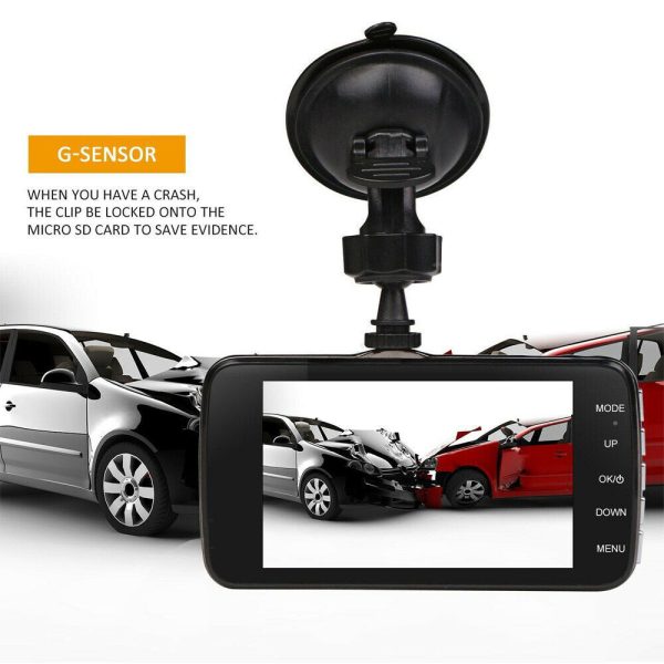 1080P Car Dash Camera Dual Front and Rear Video DVR Recorder Night Vision Kit - Image 8