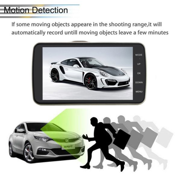 1080P Car Dash Camera Dual Front and Rear Video DVR Recorder Night Vision Kit - Image 10