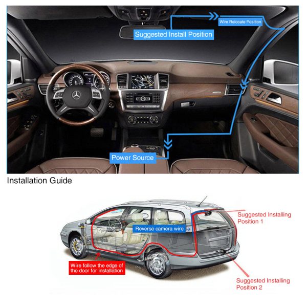 1080P Car Dash Camera Dual Front and Rear Video DVR Recorder Night Vision Kit - Image 14