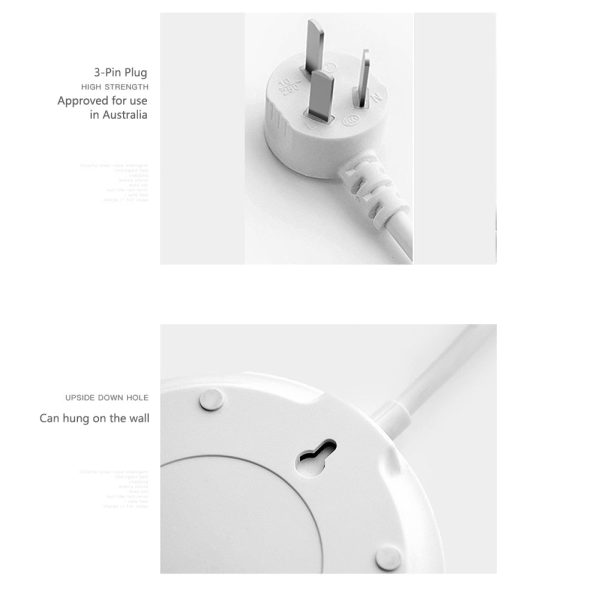 1.8 Metre Power Board with 4 Socket & 4 USB Charging Charger Ports - Image 6