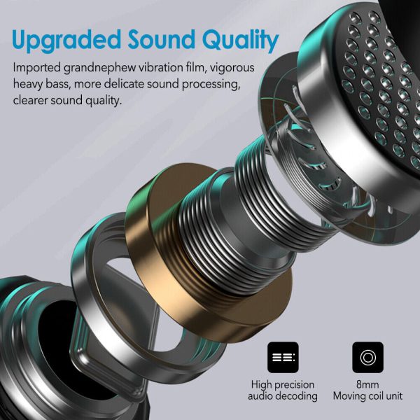 M41 TWS Bluetooth V5.3 Headphone Sports Cyberpunk Earphone HiFi Stereo LED Display - Image 3