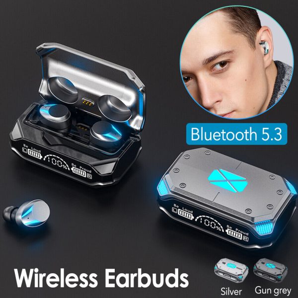 M41 TWS Bluetooth V5.3 Headphone Sports Cyberpunk Earphone HiFi Stereo LED Display - Image 6
