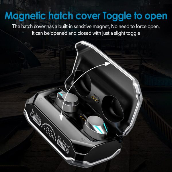 M41 TWS Bluetooth V5.3 Headphone Sports Cyberpunk Earphone HiFi Stereo LED Display - Image 9