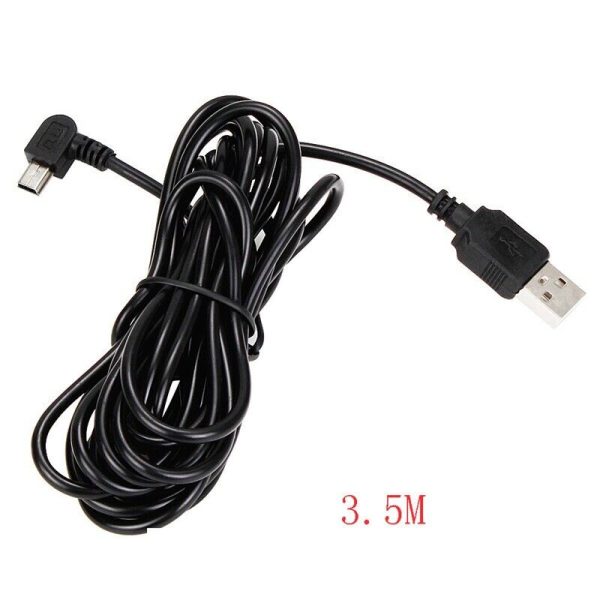 Dash Cam Mini USB Right Turn Extra Long Charging Cable 3.5M Dash Dashboard Lead - Image 4